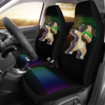 Dancing Pug Car Seat Covers 102918 - YourCarButBetter