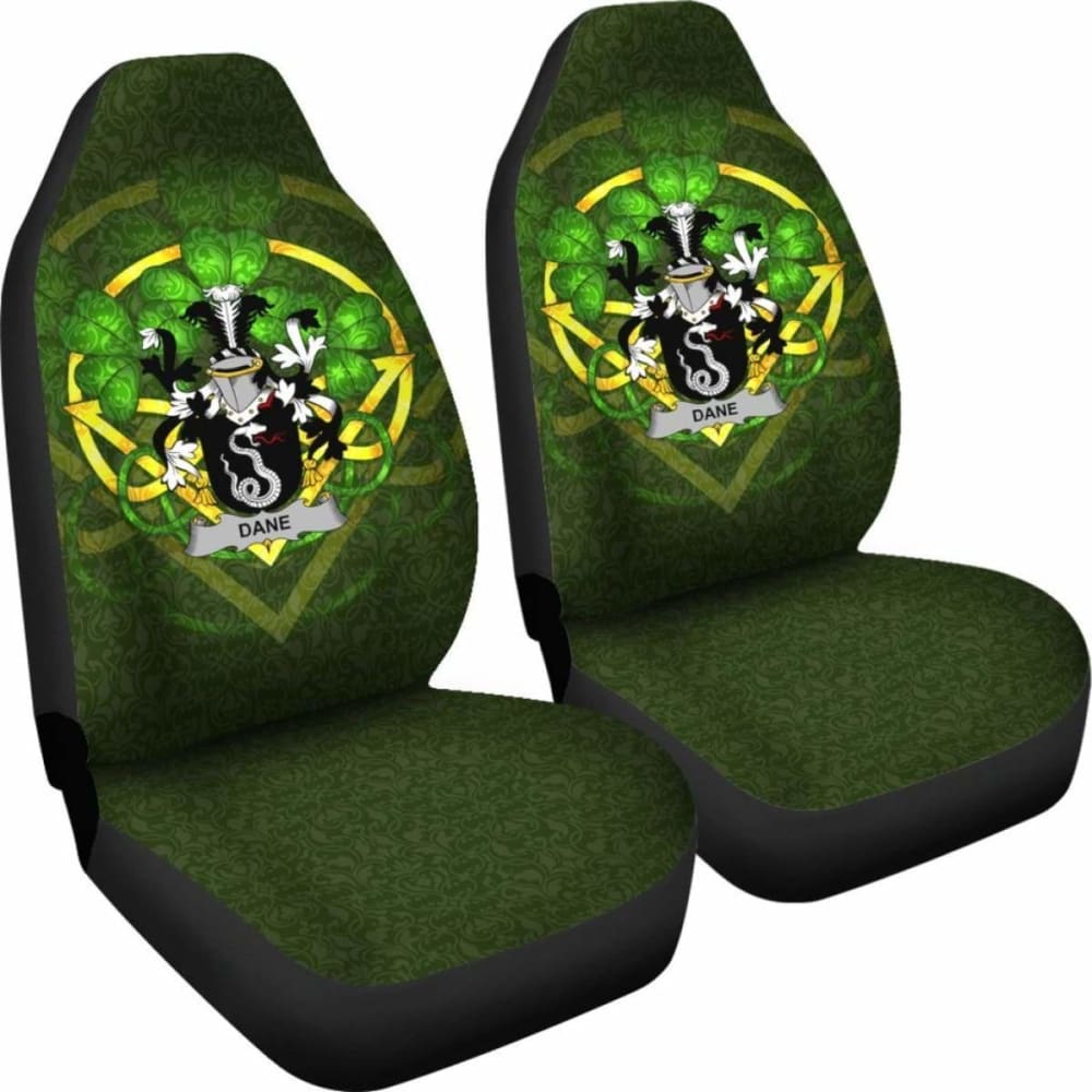 Dane Or O’Dane Ireland Car Seat Cover Celtic Shamrock (Set Of Two) 154230 - YourCarButBetter