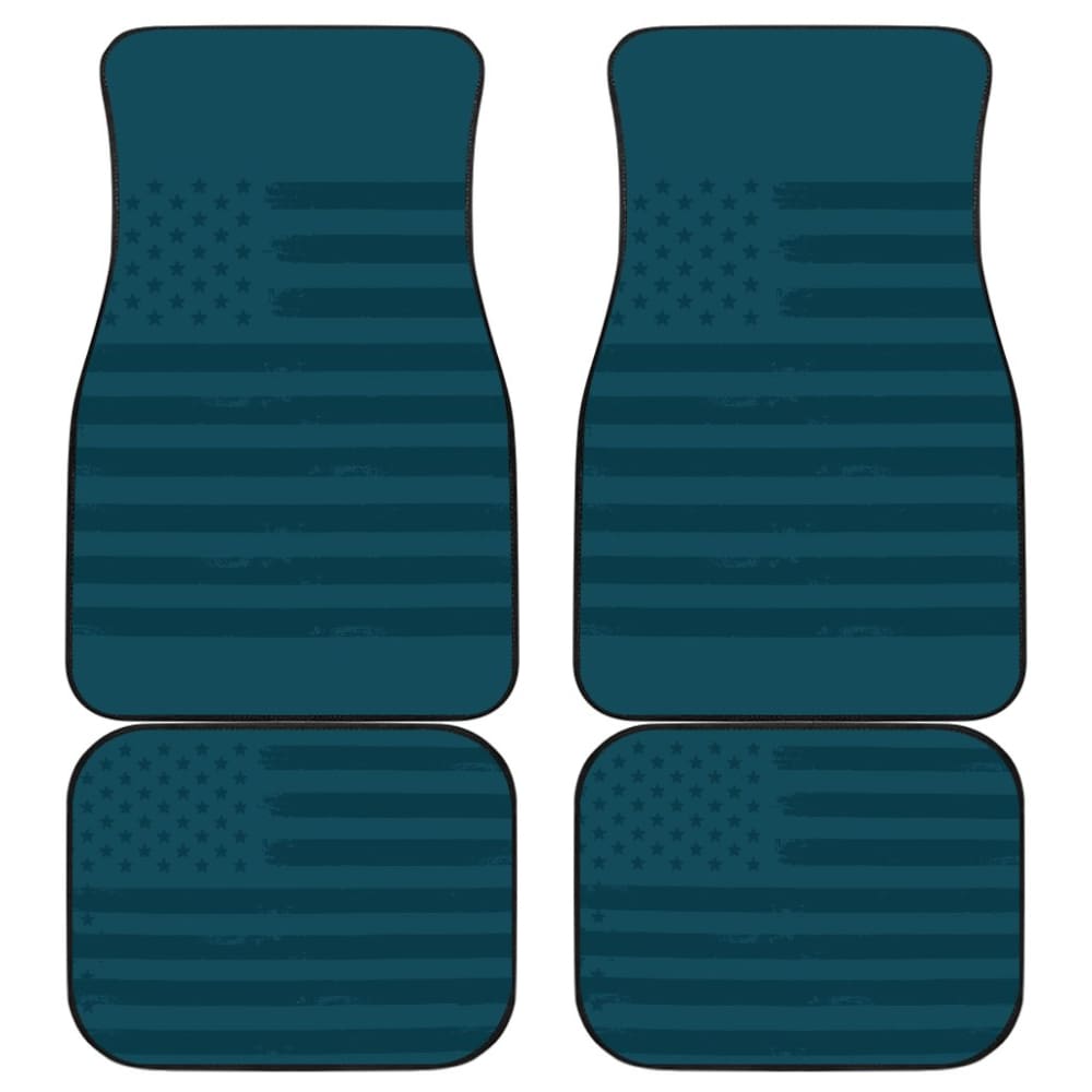 Dark Blue American Flag Car Floor Mats 211206 - YourCarButBetter