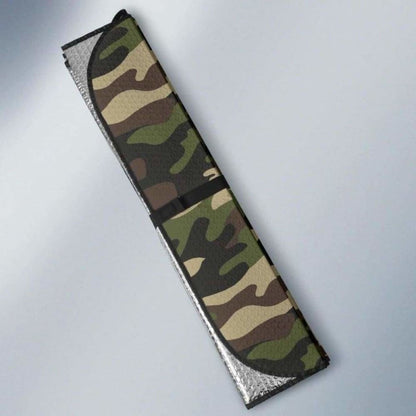 Dark Green Camo Camouflage Pattern Car Auto Sun Shades 172609 - YourCarButBetter