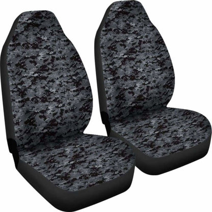 Dark Grey Digital Camouflage Car Seat Covers 112608