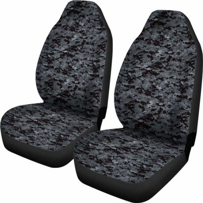 Dark Grey Digital Camouflage Car Seat Covers 112608