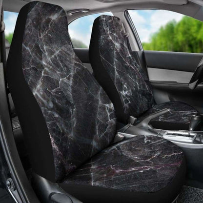 Dark Grey Stone Marble Car Seat Covers 110424 - YourCarButBetter
