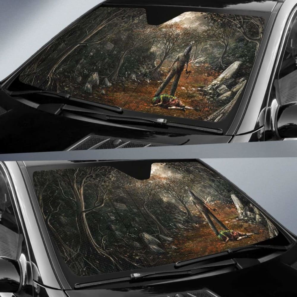 Dark Halloween Art Sun Shade Amazing Best Gift Ideas 085424 - YourCarButBetter