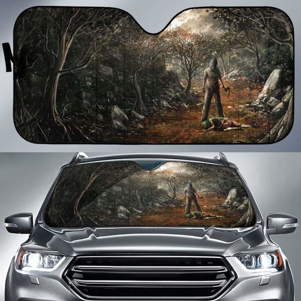 Dark Halloween Art Sun Shade Amazing Best Gift Ideas 085424 - YourCarButBetter