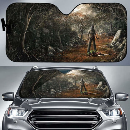 Dark Halloween Art Sun Shade Amazing Best Gift Ideas 085424 - YourCarButBetter