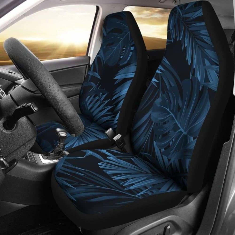 Dark Leaves Car Seat Covers 174914 - YourCarButBetter