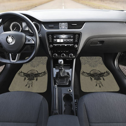 Dark Owl Dreamcatcher Native American Car Floor Mats 210301 - YourCarButBetter