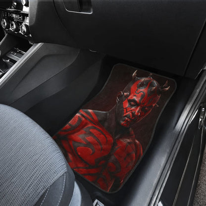 Darth Maul Red Skin And Angry Face Star Wars Car Floor Mats 094201 - YourCarButBetter