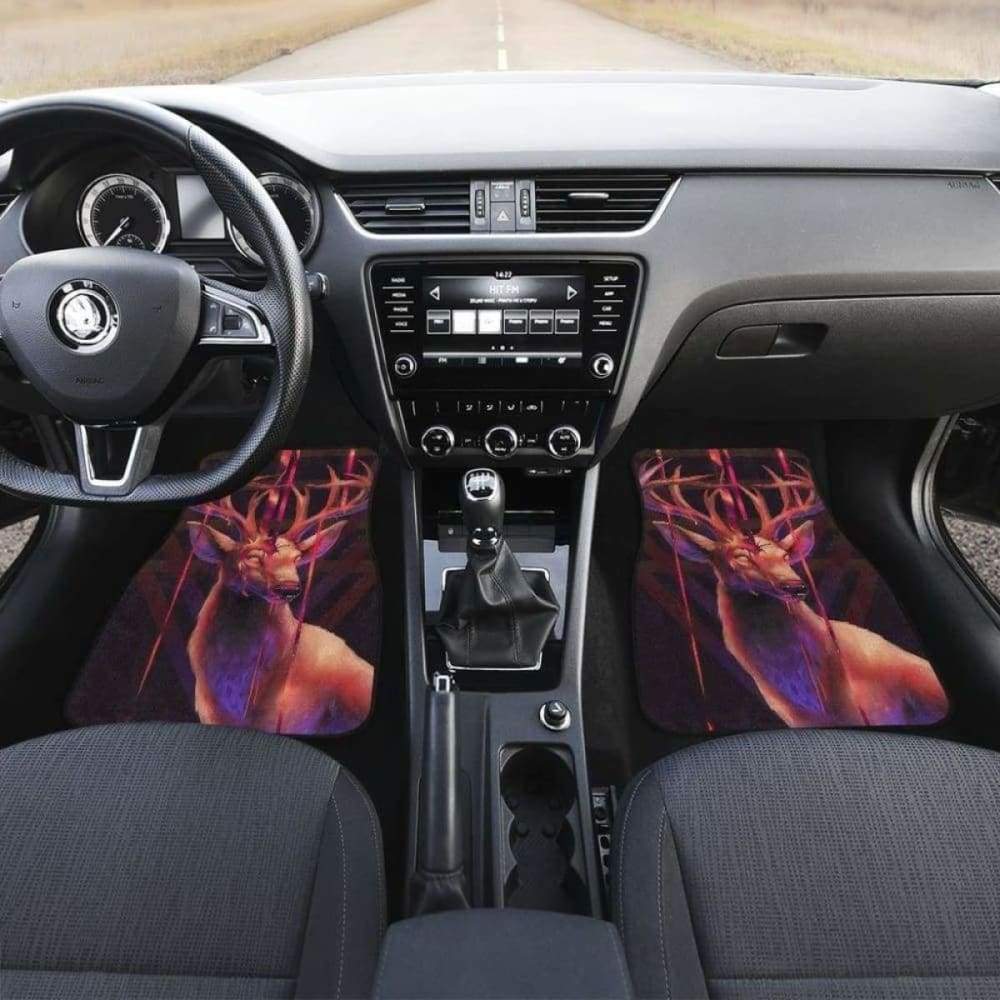 Deer Art Design Car Floor Mats Animals Fantasy 211902