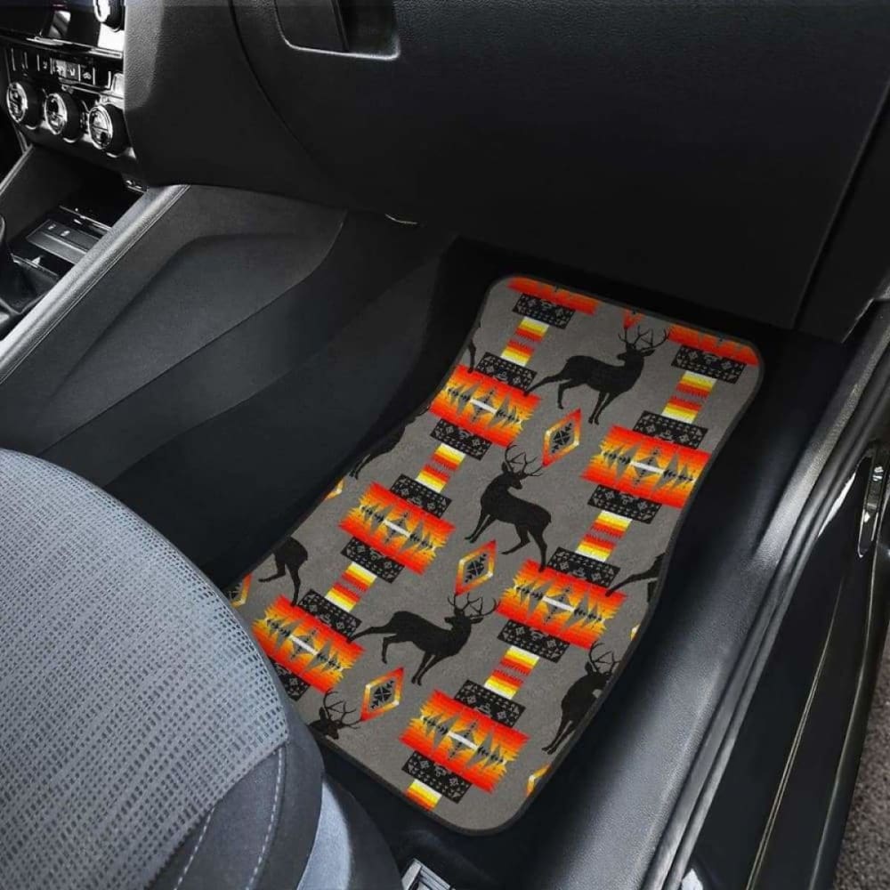 Deer Gray Car Floor Mats 161012
