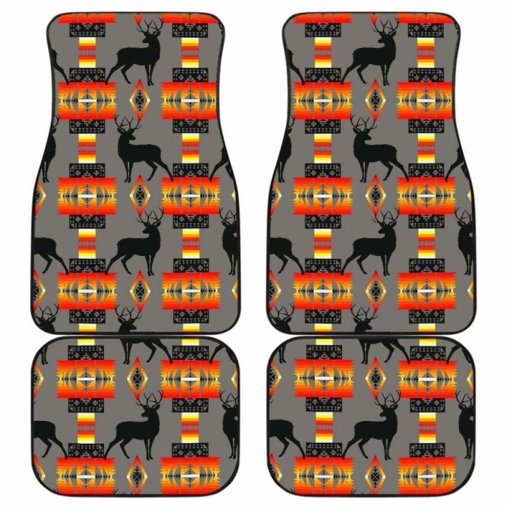 Deer Gray Car Floor Mats 161012