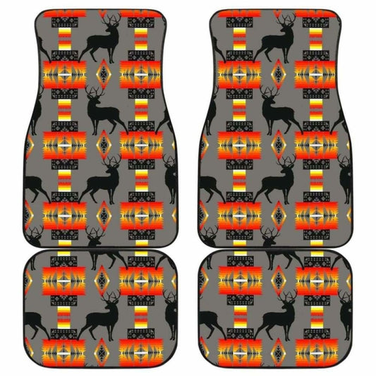 Deer Gray Car Floor Mats 161012
