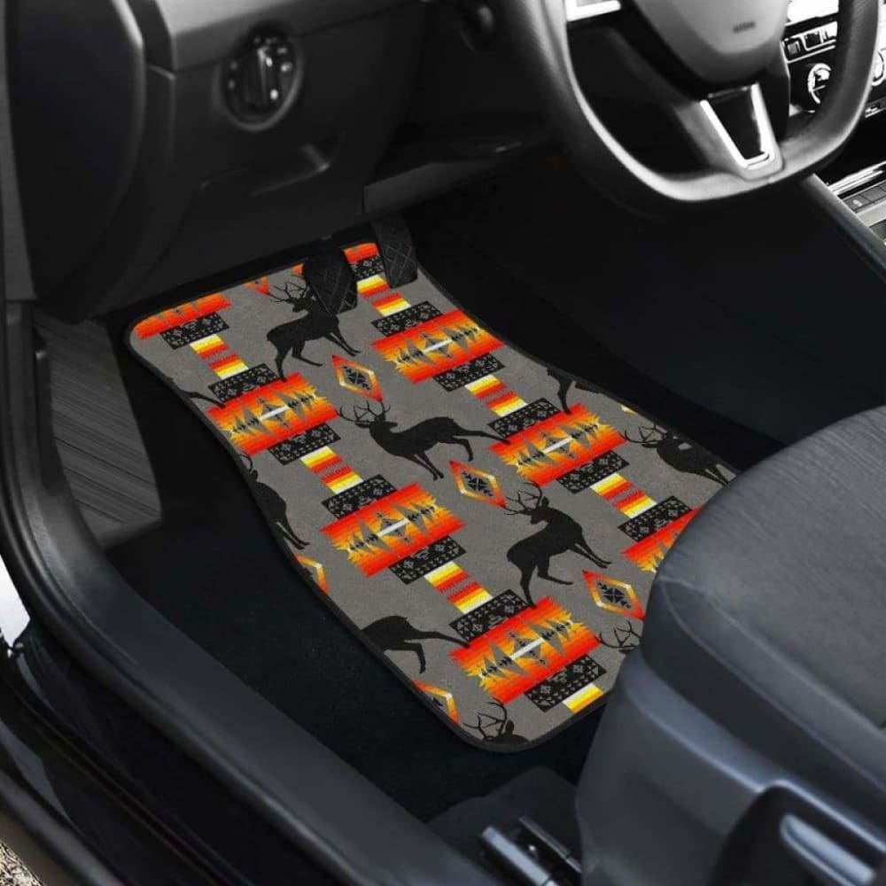 Deer Gray Car Floor Mats 161012