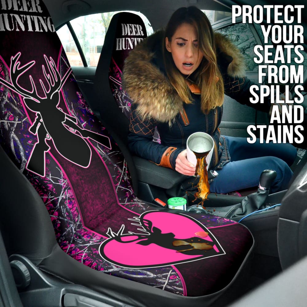 Deer Hunting Muddy Girl Car Seat Covers Custom 2 210401 - YourCarButBetter