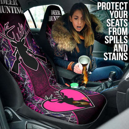 Deer Hunting Muddy Girl Car Seat Covers Custom 2 210401 - YourCarButBetter