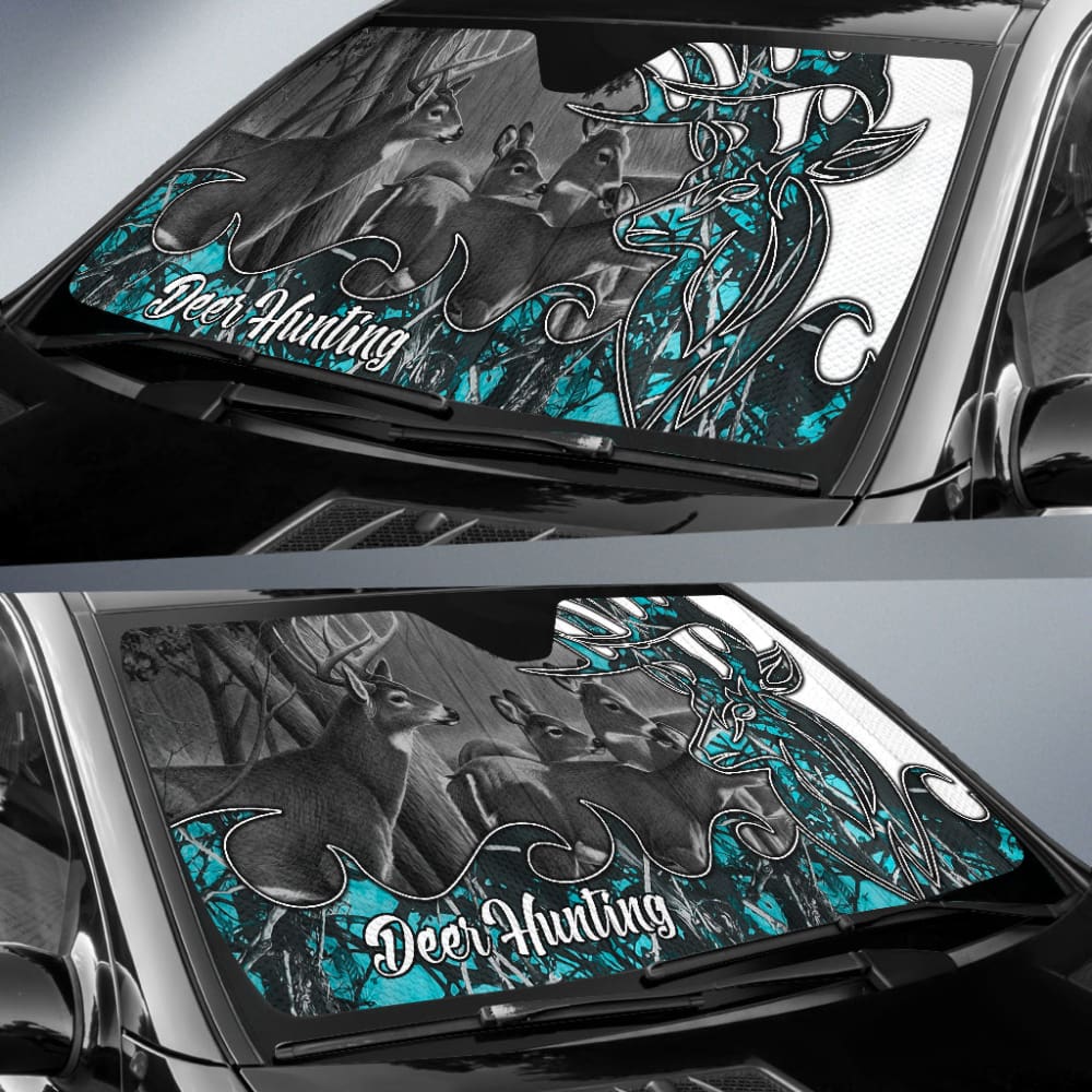 Deer Hunting Muddy Girl Serenity Car Auto Sun Shades Custom 1 210401 - YourCarButBetter