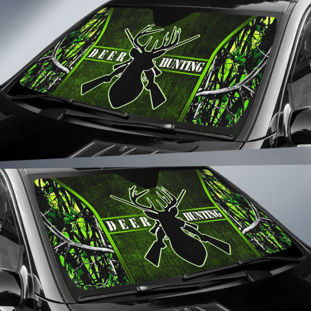 Deer Hunting Muddy Girl Toxic Car Auto Sun Shades Custom 2 210501 - YourCarButBetter