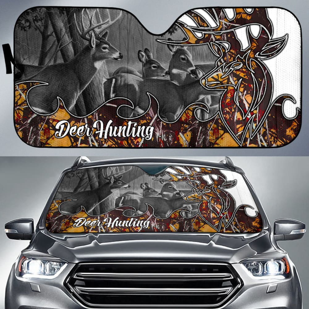 Deer Hunting Muddy Girl Wildfire Car Auto Sun Shades Custom 1 210501 - YourCarButBetter