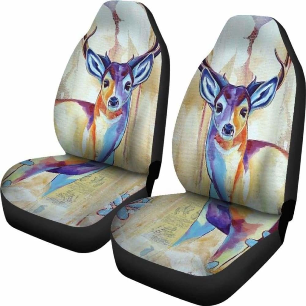 Deer Painting Car Seat Cover 161012