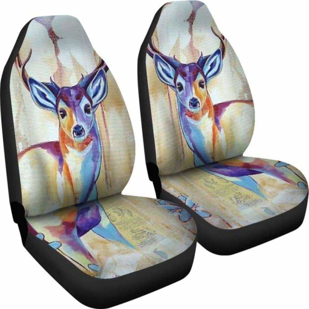 Deer Painting Car Seat Cover 161012