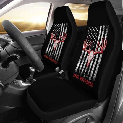 Deer Whisperer Flag Car Seat Covers Awesome 161012