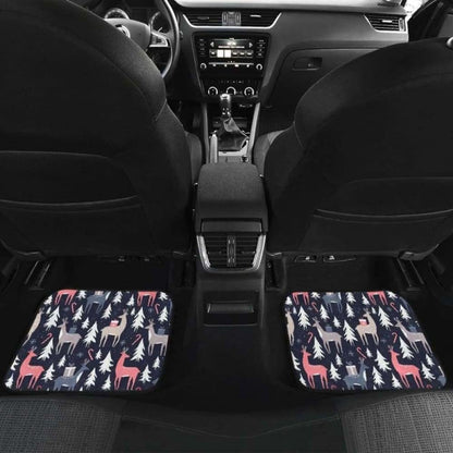 Deers Winter Christmas Pattern Front And Back Car Mats 161012