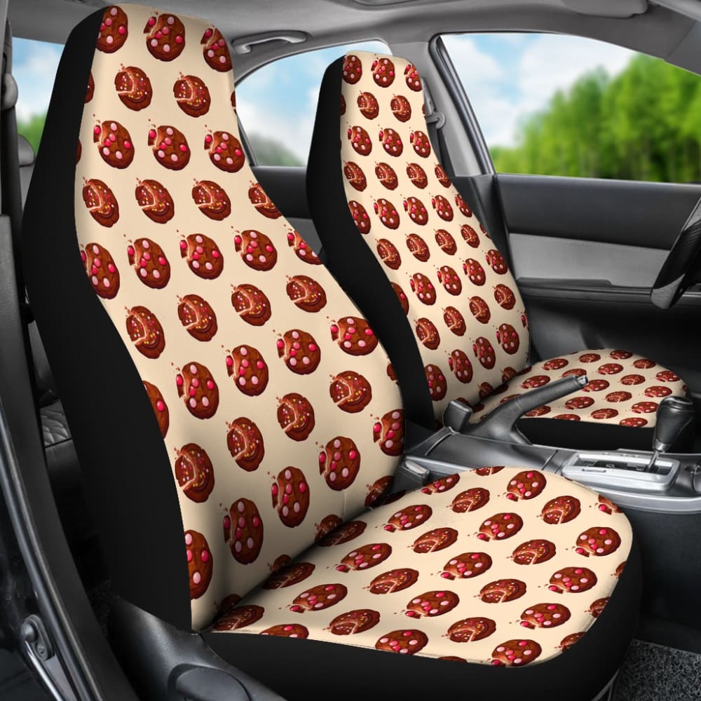 Delicious Cookie Custom Pink Background Car Seat Covers 212303 - YourCarButBetter