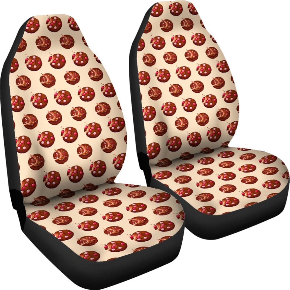 Delicious Cookie Custom Pink Background Car Seat Covers 212303 - YourCarButBetter