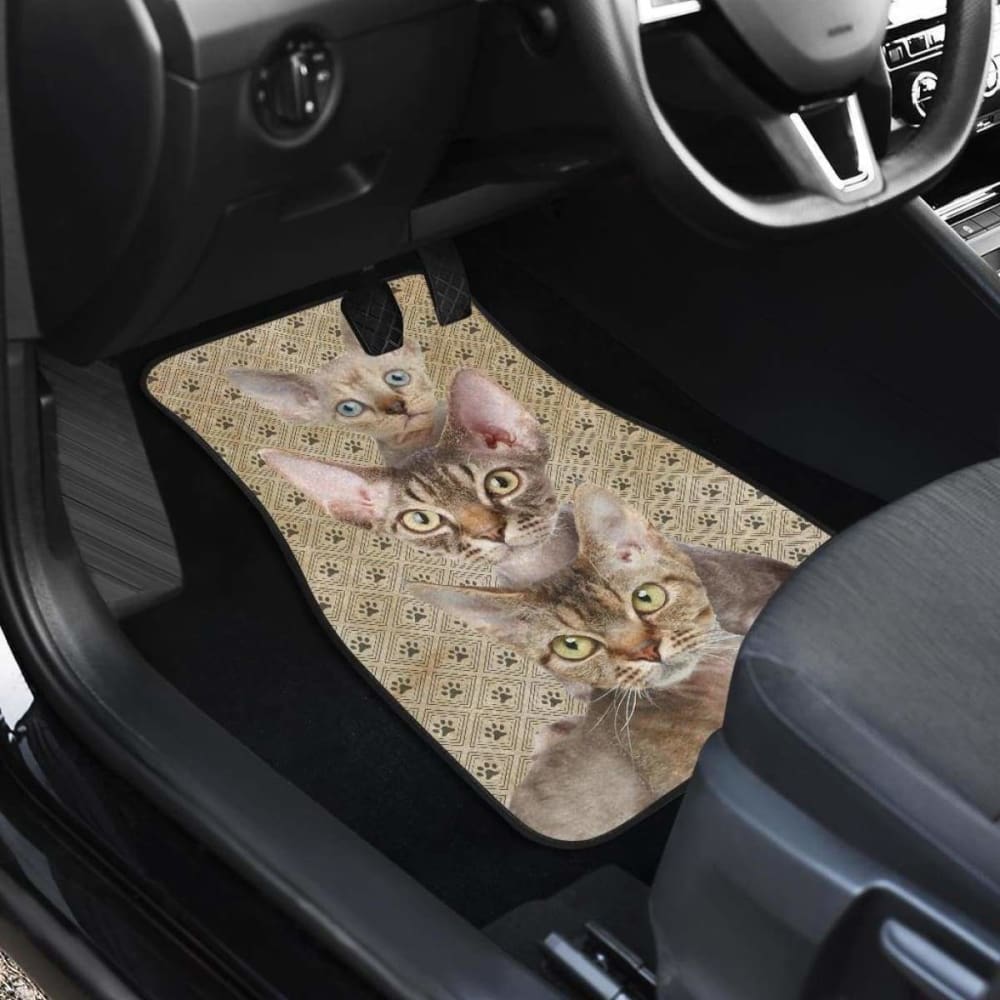 Devon Rex Cat Car Floor Mats Funny For Devon Rex Cat Lover 112428 - YourCarButBetter