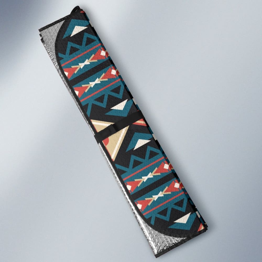 Diamond Pattern Native American Auto Sun Shades 093223 - YourCarButBetter