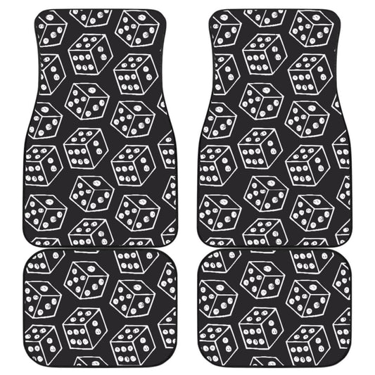 Dice Pattern Print Design 01 Front And Back Car Mats 153908 - YourCarButBetter