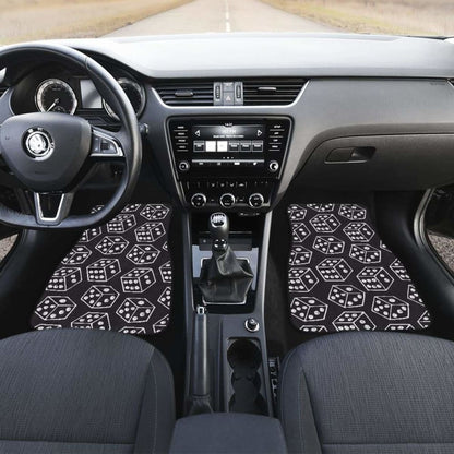 Dice Pattern Print Design 01 Front And Back Car Mats 153908 - YourCarButBetter