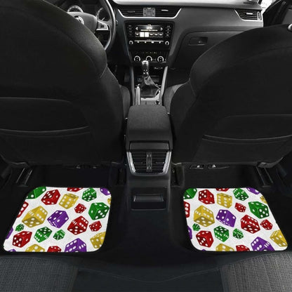 Dice Pattern Print Design 03 Front And Back Car Mats 153908 - YourCarButBetter