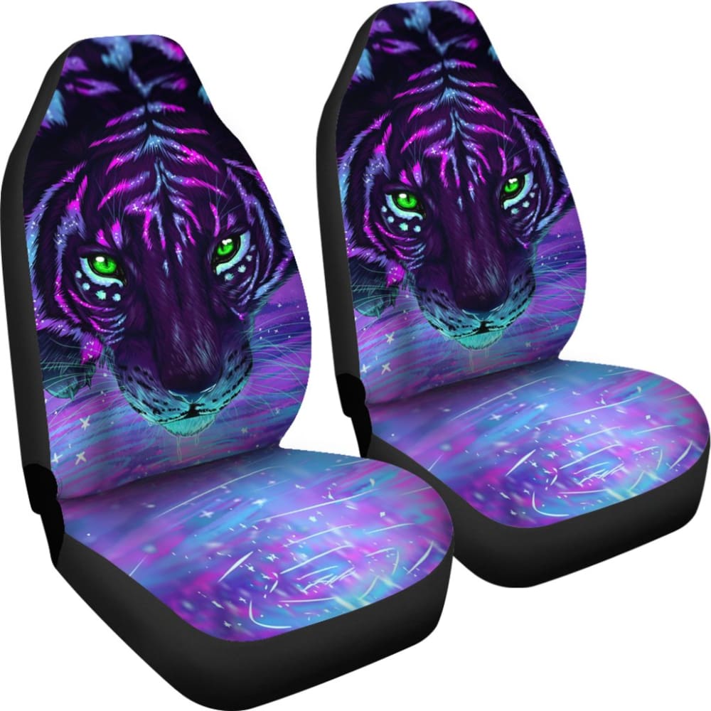 Digital Magical River Tiger Face Car Seat Covers 212703 - YourCarButBetter