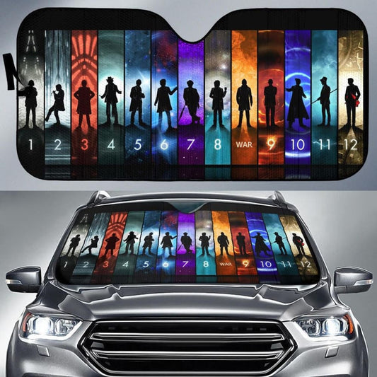 Doctor Who Art Car Sun Shades Amazing Gift Ideas 094201 - YourCarButBetter