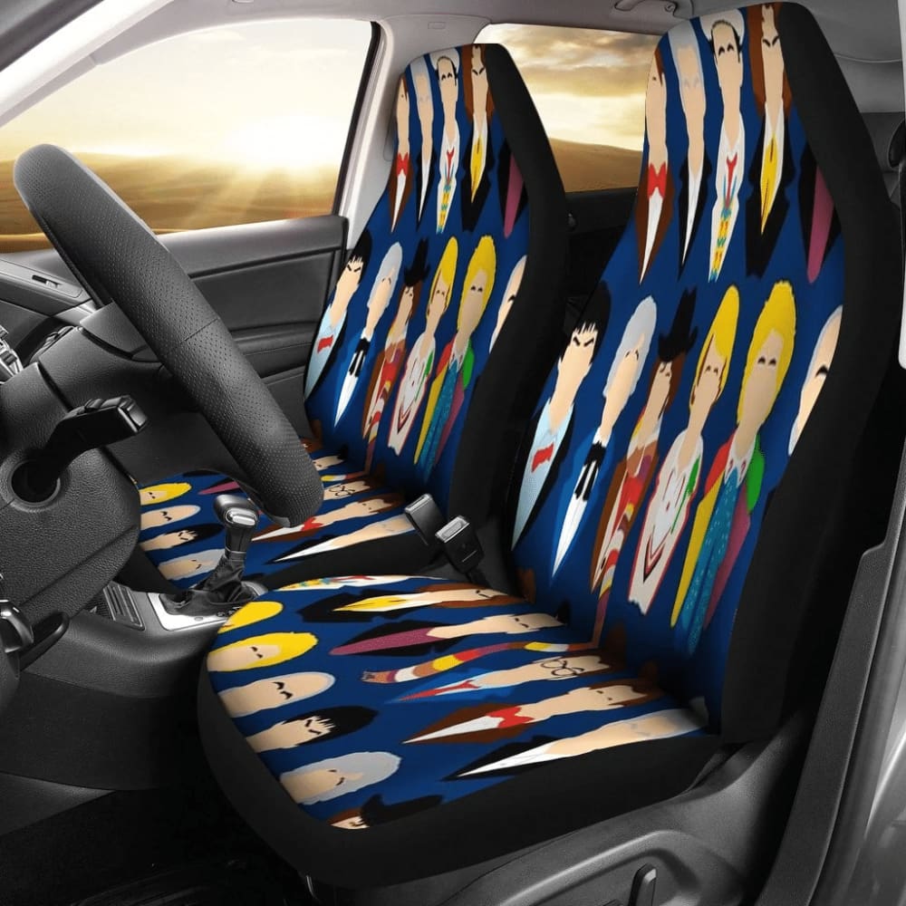 Doctor Who Characters Shades Car Seat Covers 094201 - YourCarButBetter