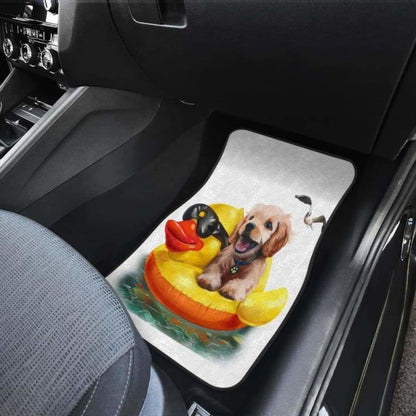 Dog And Duck Cute Funny Car Floor Mats 112428 - YourCarButBetter