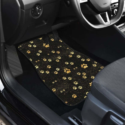 Dog Paws Pattern Print Design 05 Front And Back Car Mats 161012