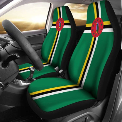 Dominica Flag Car Seat Covers 092813