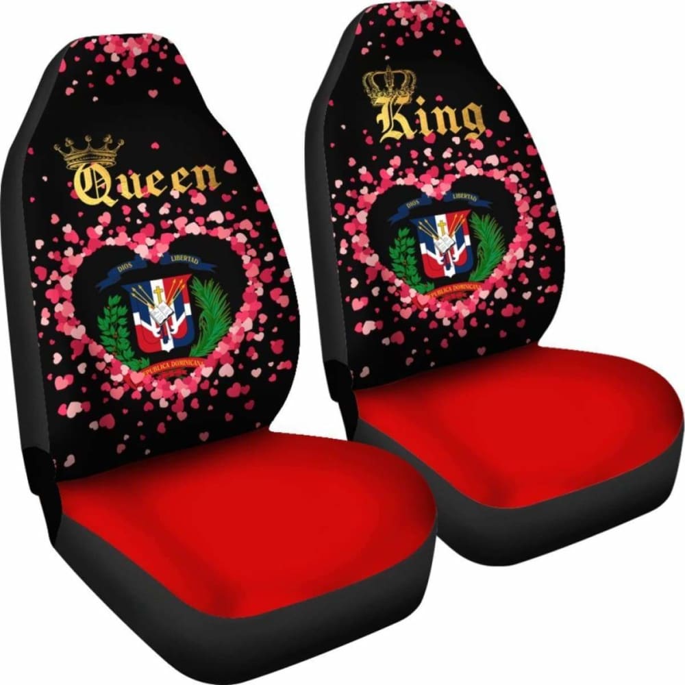 Dominican Republic Car Seat Cover Couple King/Queen (Set Of Two) 092813