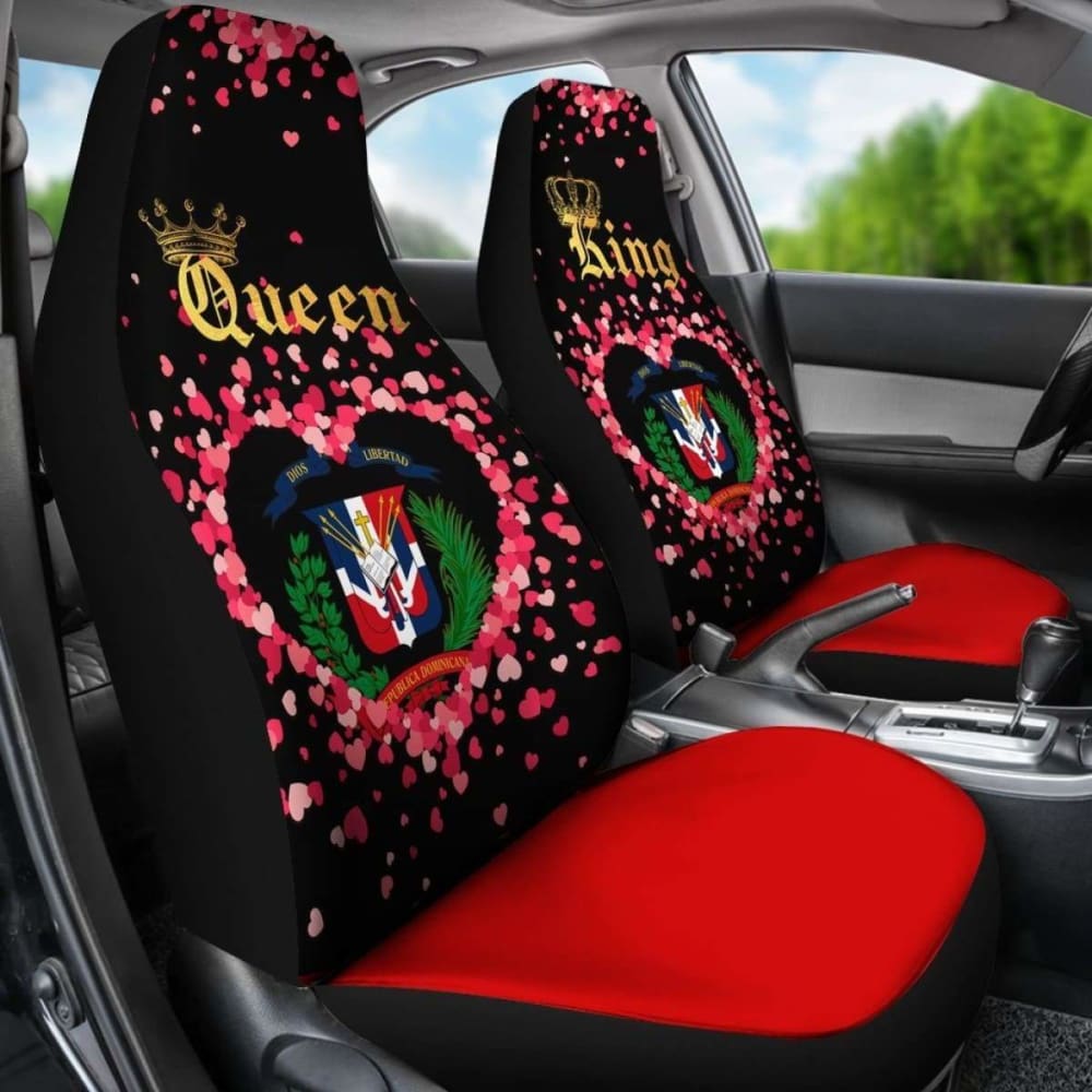 Dominican Republic Car Seat Cover Couple King/Queen (Set Of Two) 092813