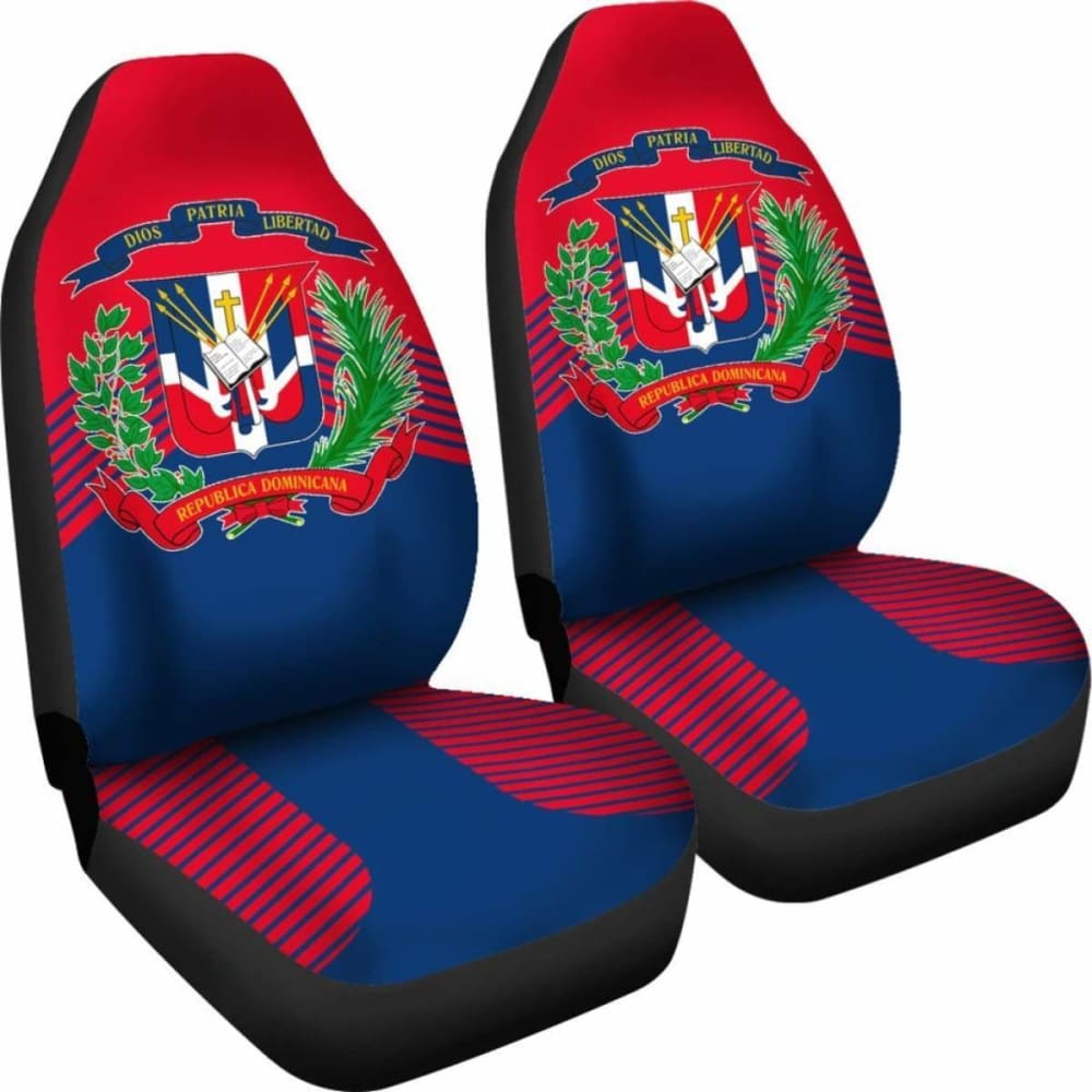 Dominican Republic Coat Of Arms Car Seat Covers Awesome 092813