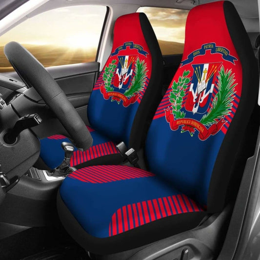 Dominican Republic Coat Of Arms Car Seat Covers Awesome 092813