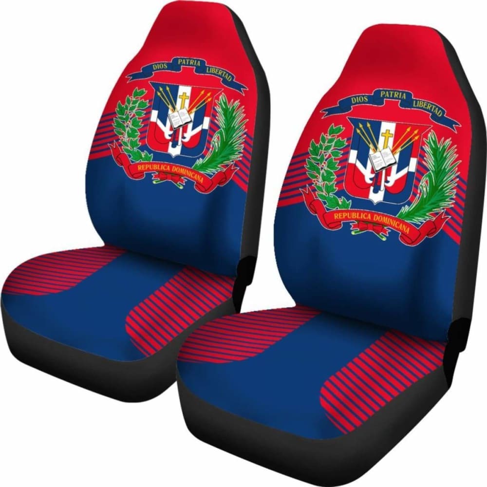 Dominican Republic Coat Of Arms Car Seat Covers Awesome 092813