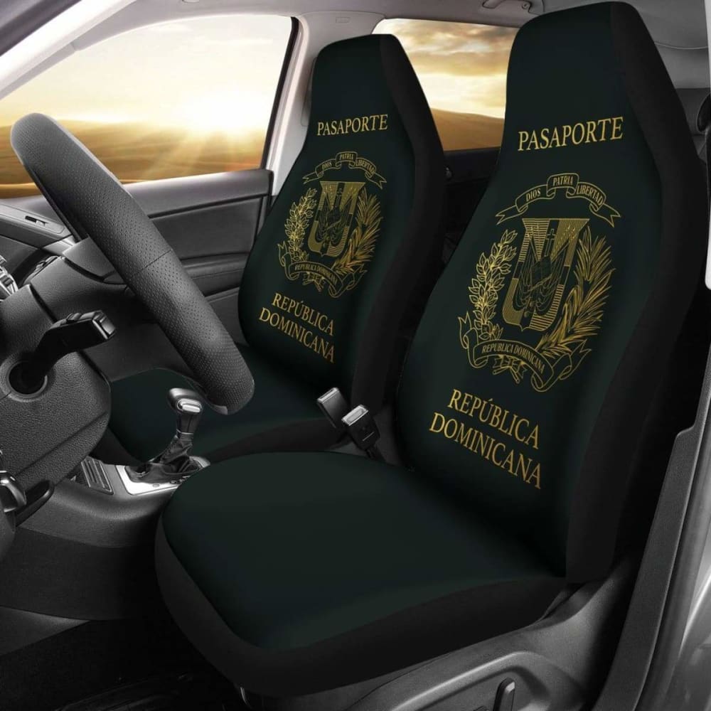 Dominican Republic Passport Car Seat Cover Awesome 092813