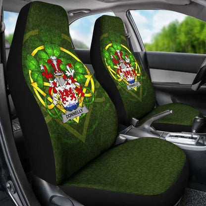 Donnelly Or O’Donnelly Ireland Car Seat Cover Celtic Shamrock (Set Of Two) 154230 - YourCarButBetter