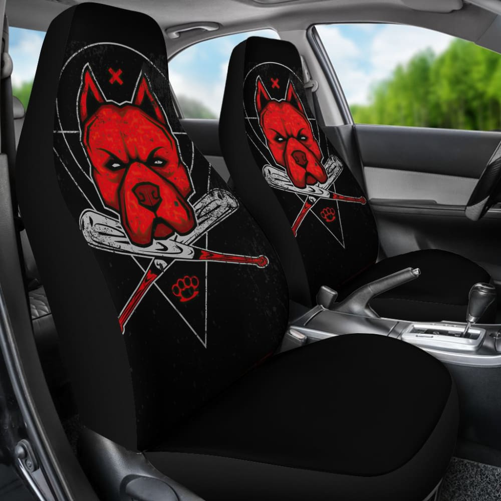 Don’t Bully My Breed Pitbull Car Seat Covers 212501 - YourCarButBetter