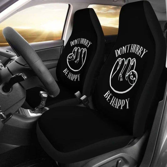 Don’T Hurry Be Happy Sloth Car Seat Covers 144902
