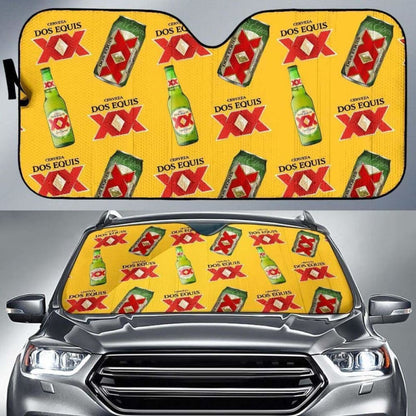 Dos Equis Car Sun Shade Auto Sun Visor For Beer Lover 102507 - YourCarButBetter